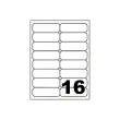 100 Planches d'étiquettes à coins ronds - 99,1 x 33,9 mm - Fiducial