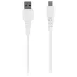 C&acirc;ble USB-C renforc&eacute; - 1m - Blanc - T'nB 