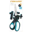 Ciseaux Soft Grip pour gauchers - 20 cm - Bleu moucheté - FISKARS