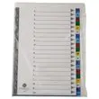 Jeu d'intercalaires alphabétiques FIDUCIAL polypropylène couleur A4