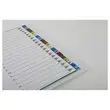Jeu d'intercalaires alphabétiques FIDUCIAL polypropylène couleur A4