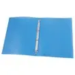 Classeur translucide coloré 4 anneaux, dos 2 cm - Bleu - FIDUCIAL