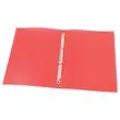 Classeur translucide coloré 4 anneaux, dos 2 cm - Rouge - FIDUCIAL