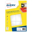 192 étiquettes multi, usages AVERY 56x34 mm, blanc
