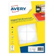 160 &eacute;tiquettes multi, usages AVERY 38,5x65 mm, blanc 