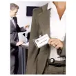 10 Porte-badges securité 2 cartes - 9x5,4 cm avec enrouleur