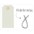 1000 Etiquettes am&eacute;ricaines &agrave; &oelig;illet + fil de fer 100 x 51 mm 