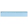 Règle plate 20 cm Plastique Bleu Incassable - Graduée en mm - WONDAY
