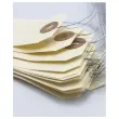 400 Étiquettes américaines à œillet + fil de fer 80 x 38 mm