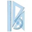Set 4 pièces de Mesure en Plastique Bleu Incassable - WONDAY
