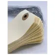 1000 Étiquettes américaines à œillet + fil de fer 120 x 57 mm