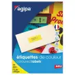 400 Planches d'&eacute;tiquettes MU 105x148,5 mm 400 &eacute;tiq/ bo&icirc;te, jaune permanent 