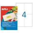 400 Planches d'&eacute;tiquettes MU 105x148,5 mm 400 &eacute;tiq/ bo&icirc;te, jaune permanent 