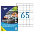 100 Planches d'étiquettes MU 38X21.2mm soit 6500 étiquettes