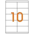 100 Planches d'&eacute;tiquettes MU 105X57mm soit 1000 &eacute;tiquettes 