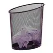 Corbeille &agrave; papier m&eacute;tal mesh - 18L - noir 