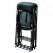 Chaise d'accueil pliante en polypropylène - Noir