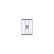 100 Planches d'étiquettes laser AVERY 63,5x38,1 mm soit 2400 étiq/boîte