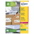 100 Planches d'étiquettes laser AVERY 99,1x67,7 mm soit 800 étiq/boîte