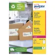 100 Planches d'étiquettes laser AVERY 199,6 x 143,5 mm soit 200 étiq/boîte