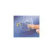 25 Planches d'&eacute;tiquettes transparentes 63,5x38,1 mm, 525 &eacute;tiq/bo&icirc;te 