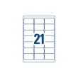 25 Planches d'&eacute;tiquettes transparentes 63,5x38,1 mm, 525 &eacute;tiq/bo&icirc;te 