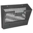 Corbeille murale magnétique avec porte-étiquettes - Noir - CEP