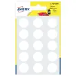 105 pastilles gommettes rondes, &Oslash; 19 mm,blanc 