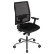 Siège de bureau synchrone Bizzy - Assise noire et dossier résille - Monté