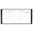 Agenda semainier Classique - 9x12,5 cm- Noir - Janvier &agrave; d&eacute;cembre 