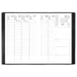 Agenda semainier Classique - 10x15 cm - Noir - Janvier &agrave; d&eacute;cembre 