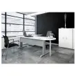 Bureau Buenos Aires - 120 x 80 cm - Plateau hêtre et pieds blancs - FIDUCIAL OFFICE SOLUTIONS