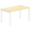 Bureau BRUXELLES 140 x 80 hêtre - pieds blancs