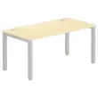 Bureau BRUXELLES 160 x 80 hêtre - pieds aluminium