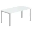 Bureau BRUXELLES 160 x 80 gris - pieds aluminium