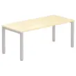 Bureau BRUXELLES 180 x 80 h&ecirc;tre - pieds aluminium 