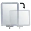 Support affiche rotatif mode paysage ou portrait - format A4 