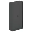 Armoire haute métallique - 198 x 100 cm - Anthracite