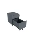 Caisson mobile métallique - 2 tiroirs - Anthracite