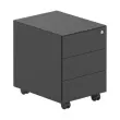 Caisson mobile en métal - 3 tiroirs - Anthracite