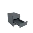 Caisson mobile en métal - 3 tiroirs - Anthracite