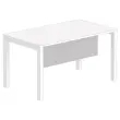 Voile de fond m&eacute;lamin&eacute; L 140 aluminium 