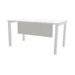 Voile de fond m&eacute;lamin&eacute; L 140 aluminium 