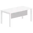 Voile de fond m&eacute;lamin&eacute; L 160 aluminium 