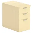 Caisson de bureau - 3 tiroirs - Hêtre - Profondeur 80 cm