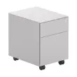 Caisson mobile en m&eacute;tal 2 tiroirs aluminium mont&eacute; 