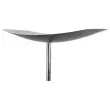 Lampadaire droit LED 30W chromé, avec variateur noir