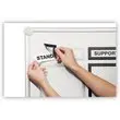 5 Porte-noms magn&eacute;tiques Duraframe Magnetic Top - A4 portrait - Noir - DURABLE 