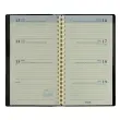 Agenda semainier poche spiralé Interplan 9x16 cm - Noir - Janvier à décembre - BREPOLS