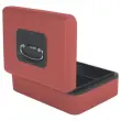 Caissette &agrave; monnaie 3 compartiments ouverture bouton poussoir rouge 